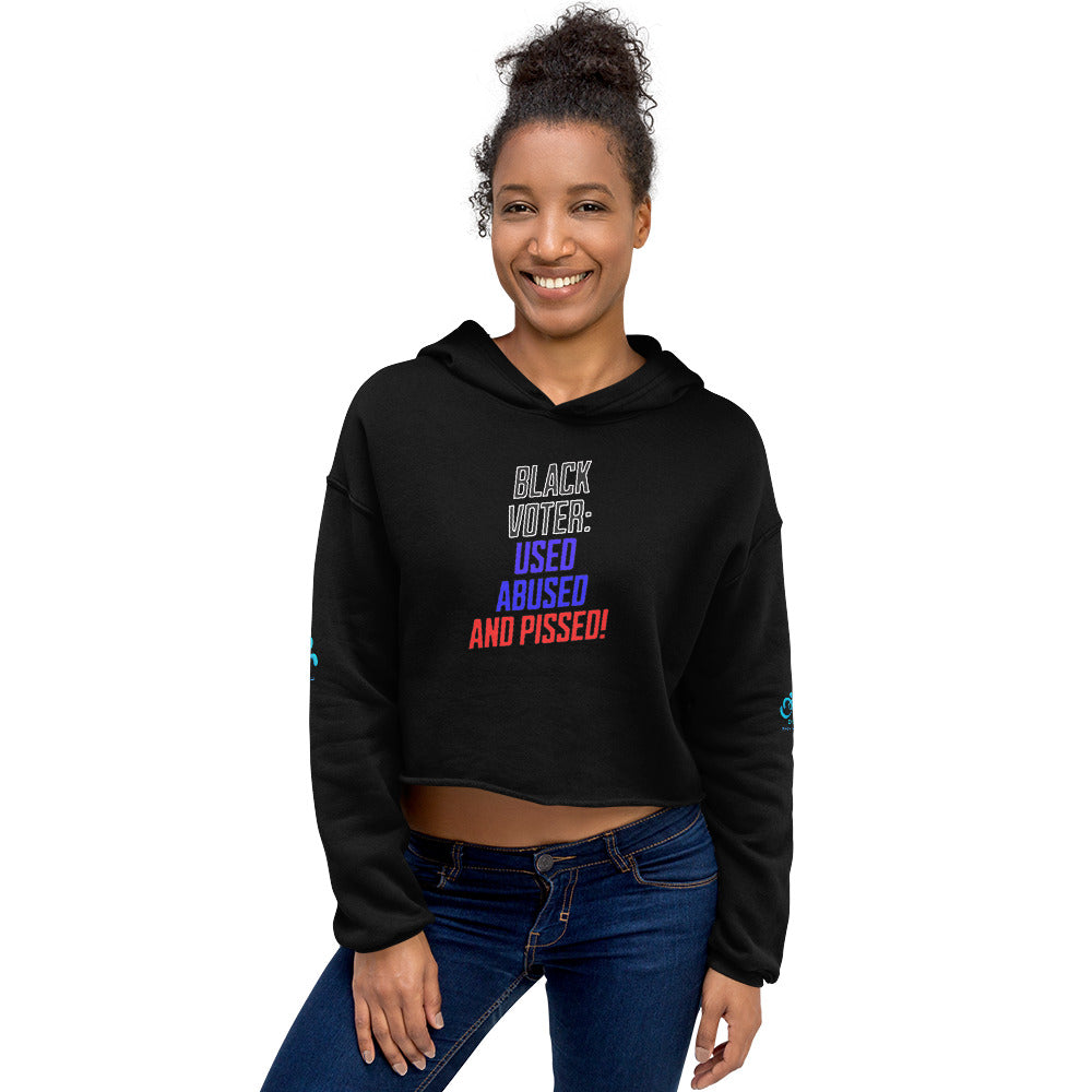 Black Voter Crop Hoodie