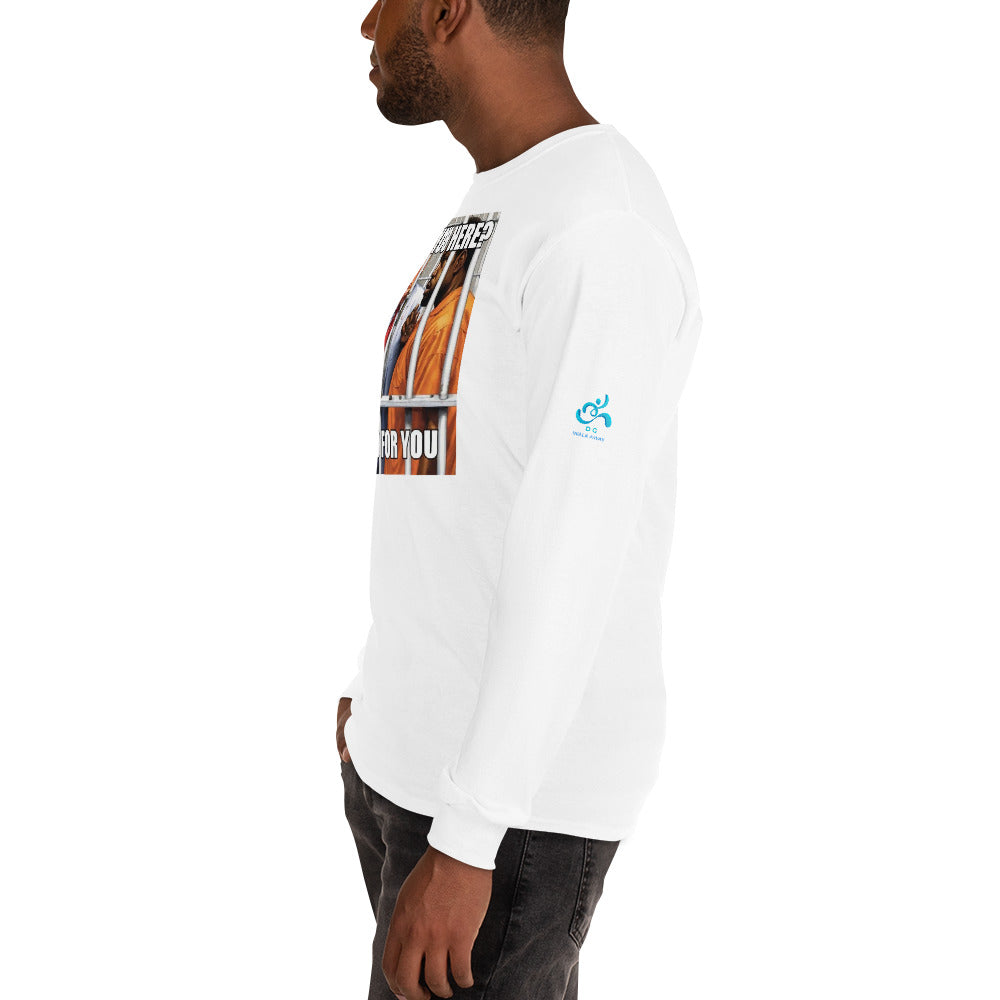 Trump In Jail Men’s Long Sleeve Shirt
